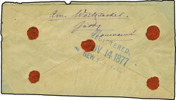 1872/76, Paris printing 50 b. rose together with 10 b. blue Bukarest ...