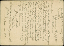 1896, King Carol 5 b. blue postal stationery card used uprated with 5 ...