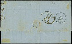 1869, lettersheet with manuscript "Galatz 12/11" without further ...