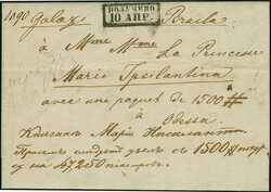 BRAILA: 1853, entire letter endorsed on front “Braila” and ...
