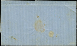 1858, no wmk., perf. 12½, 10 k. brown & blue, two singles, tied by ...