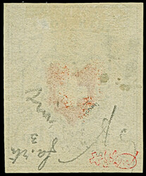 1850, ORTS-POST 2½ Rp. mit Kreuzeinfassung, farbfrisch und ...