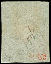 1850, Rayon I, 5 Rp. Mit Kreuzeinfassung, farbfrisch und voll- bis ...