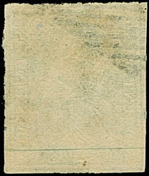 1854, 1. Münchner Druck 40 Rp. mittelgelboliv, allseits weißrandig, ...