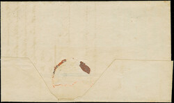 1862, 5 Rp. braun, auf Brief mit auf- und nebengesetztem EKr. ...