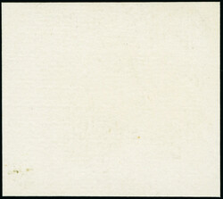 1961, CEPT 50 Rp., ungezähnte Druckprobe in schwarz auf weißem ...