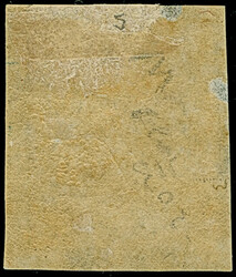 1870, Postage Due issue imperf essay with deep brown border, 25 Pia. ...