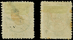 1873/75, SHEHIR overprints (isfila Type II) in blue and red on 1873 ...