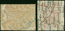 unissued 5 hr. and 40 hr., imperforate printer´s trial on maps,each ...