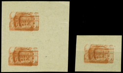 unissued 60 hr., colour proofs of the centre with double printing on ...