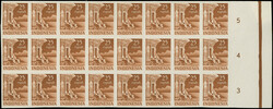 1949, Temples 15 s. - 25 r. as imperforated ungummed proofs, each in ...