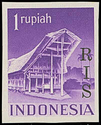 1950, RIS overprint, 1-12½,25,45-50,80 s. and 1 r., all as ...