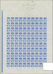 1951, Asian Olympic games 5-35 s., the complete set as imperforated ...