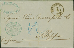 1856, unpaid entire letter with full content from "TRIESTE 19/9" to ...