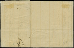 1875, 10C. schwarz/blaugrün/gelb, links ungezähnt sauber mit ...