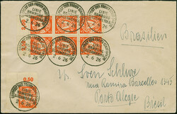 “SEEPOST DER FREIEN STADT DANZIG LINIE HAMBURG-SÜDAMERIKA 2.56 ...