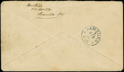 1899, Aufdruck-Ausgabe 3 C. violett, 4 C. orangebraun und 6 C ...