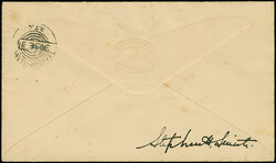 Indien: 1934, Rakete Nr. 1 vom 30.09., Brief mit grüner Vignette und ...