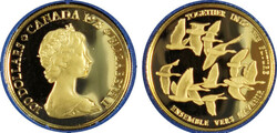 KANADA: 100 Dollar, 1978, 16,965 gr. 916/1000, Goldmünze, Polierte ...