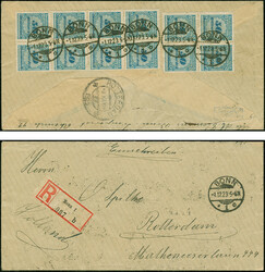 Korbdeckel 50 Mrd. M. gezähnt im Viererblock und senkrechtem ...