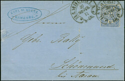 HAMBURG I.A. 30.NOVR.71" (Spalink 17-2) recht klar auf Norddeutscher ...