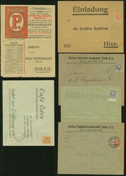 Packetfahrt: 1902/12, “P.”-Marken für den Drucksachenverkehr, ...