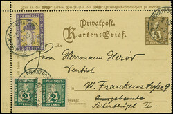 Berliner Privatpost und Spedition A.G.: 1895/96, 2 Pfg. grün im ...