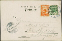 Privat-Brief-Verkehr: 1897, Rosen- und Pflanzenausstellung 2 Pfg. ...