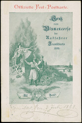 Privat-Brief-Verkehr: 1897, Rosen- und Pflanzenausstellung 2 Pfg. ...