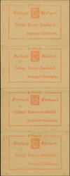 Privat-Stadtpost: 1899, Ganzsachenkarte auf Privatbestellung 3 Pfg. ...