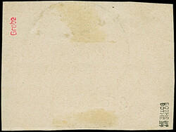 1889, 10 Pfg. dunkelrosarot im waagerechten Paar mit sehr klarem ...