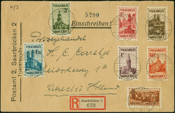 1932, Volkshilfe 40 C.-5 Fr., kpl. je sauber gestempelt ...