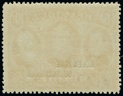 1920, 10 Franc braun, Aufdrucktype III, gezähnt 14 ¾:15, sauber ...