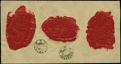 1924, Staatswappen 20 und 40 Pfennig sowie Flugpost 1 Gulden je mit ...