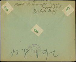 1924, Ansichten 1 G. mit Plattenfehler “gebogener senkrechter ...