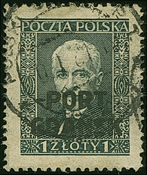 1920, 1 Zl. auf senkrecht gestreiftem Papier mit ca. 16 Streifen, ...