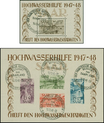 Hochwasser-Blockpaar mit Sonderstempel "DER FRANZÖSISCHE ...