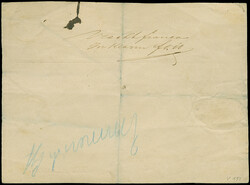 18 Kr. ockerbraun mit 2 Kr. orange, 3 Kr. karminrosa, 7 Kr. ...