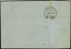 25 C. ockerbraun, Spitzen nach oben im großen Format, mit EKr. ...