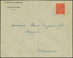 1914, Handelskammermarke, sauber mit Ovalstempel und L1-Datumsstempel ...