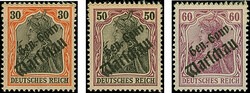 1917, Aufdruckessay “Gen.-Gouv. Warschau", in kleiner/großer ...