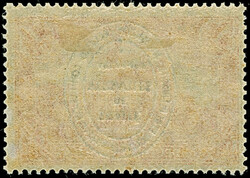 1920, Aufdruckausgabe im Hochoval 1 Mark mit kopfstehendem Aufdruck, ...