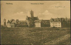 FELDPOST: 1920, Ansichtskarte “Flensburg Marineschule zu Mürwik” ...
