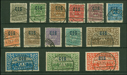 1920, CIS 2½ Pfennig - 10 Mark, je farbfrisch und gut gezähnt, 2½ ...