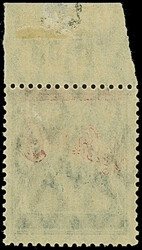 1920, Germania 15 Pfennig, Oberrandstück, Probedruck mit Aufdruck in ...