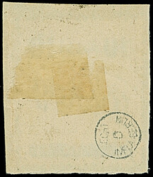 1920, Spitzen nach oben: 10 Mark auf 7½ Pfennig, mit doppeltem ...