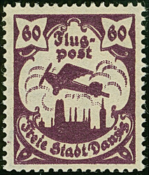 1923, Flugpost 60 Pfennig, Doppeldruck, postfrisch, tadellos, sign. ...