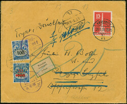 1932, 20 auf 100 Pfennig und 100 Pfennig, sauber mit Stempel ...