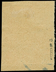 1922, Säerin 50 Pfennig auf 50 Cent preußischblau, farbfrisch und ...