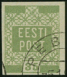 1918, Flower issue 35 kopek olive and gray, both fresh color, used ...